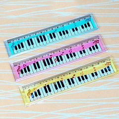 Amazthing Colorful Piano Design Ruler | Folding Ruler | Music Stationery