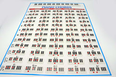 (Ready Stock) Amazthing Laminated Piano Chord Chart A4 Size for beginners 钢琴和弦图