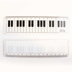 Amazthing 15cm Plastic Ruler Pembaris Keyboard Design | Piano Stationery for kids Music Lovers Student