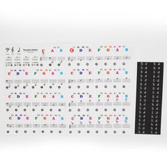 (Ready Stock) Amazthing 37/49/61/76/88 Keys Piano/Keyboards Sticker Removable for Beginner 钢琴键盘贴纸