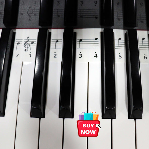 Ready Stock Amazthing 88 Keys Piano / Keyboard Note Label 钢琴音符卡 | Note Guide for Beginner