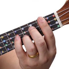 (Ready Stock) Amazthing Ukulele Sticker Fretboard Scale Sticker Black Color 乌克丽丽贴纸