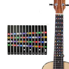 (Ready Stock) Amazthing Ukulele Sticker Fretboard Scale Sticker Black Color 乌克丽丽贴纸