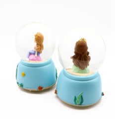 Ready Stock Amazthing Blue Mermaid Snow Globe | Crystal Ball Music Box 美人鱼水晶球音乐盒