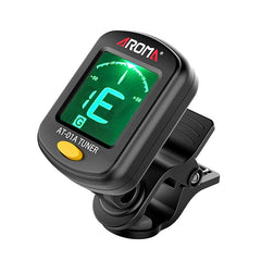 (Ready Stock) AROMA AT-101 Digital Rotatable Clip-on Tuner (Black) for Chromatic Guitar Bass Violin and Ukulele 调音器