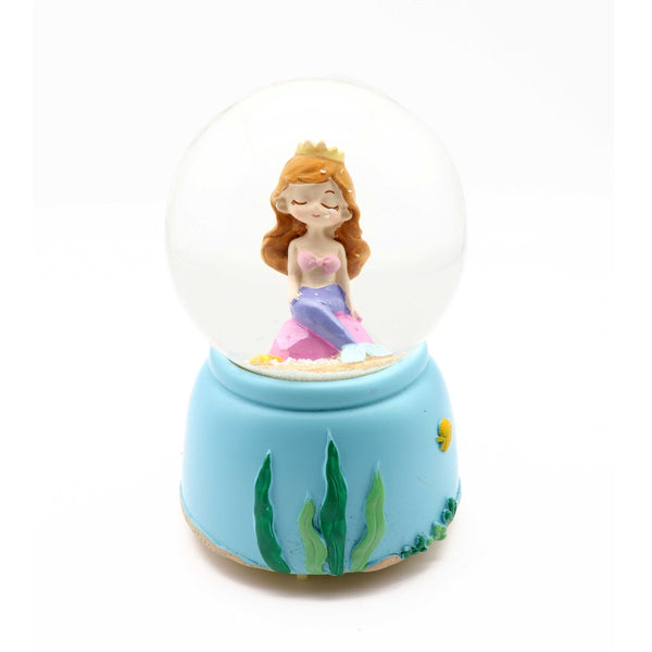 Ready Stock Amazthing Blue Mermaid Snow Globe | Crystal Ball Music Box 美人鱼水晶球音乐盒