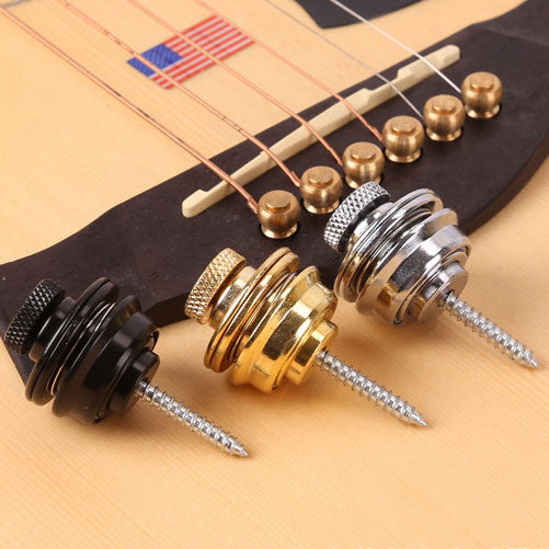 Ready Stock Amazthing Black Copper Alloy Guitar Strap Lock Button | Fashionable and Durable