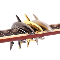 Ready Stock Amazthing Zinc Alloy Shark Shaped Capo | Quick Change Capo for Acoustic, Classical Guitar, Bass, Ukulele