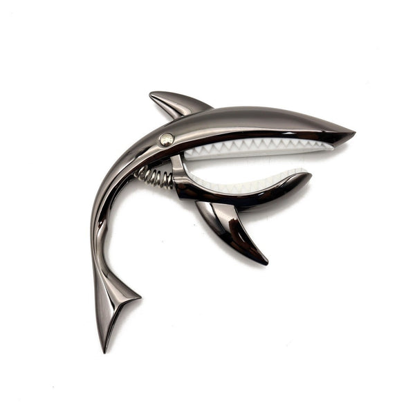 Ready Stock Amazthing Zinc Alloy Shark Shaped Capo | Quick Change Capo for Acoustic, Classical Guitar, Bass, Ukulele